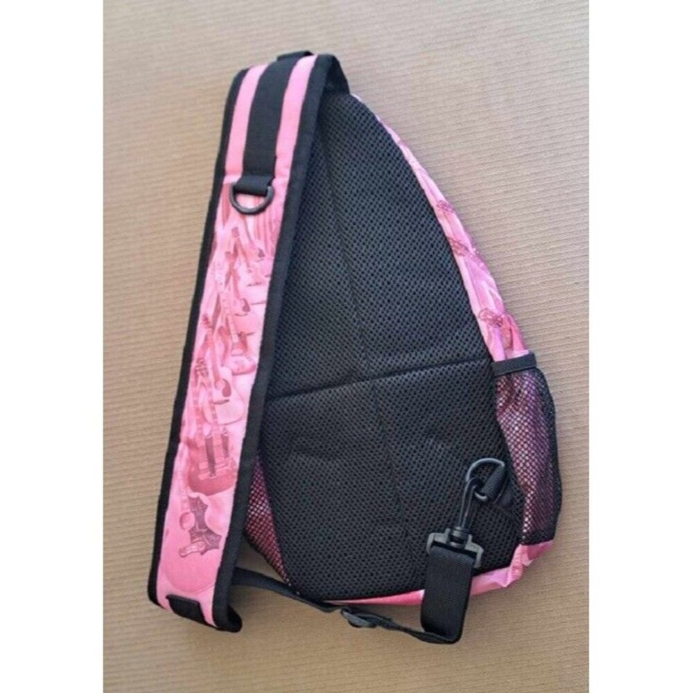 New Pink Cadillac Elvis Presley Sling Bag Shoulder Messenger Guitars Graceland - Picture 3 of 4
